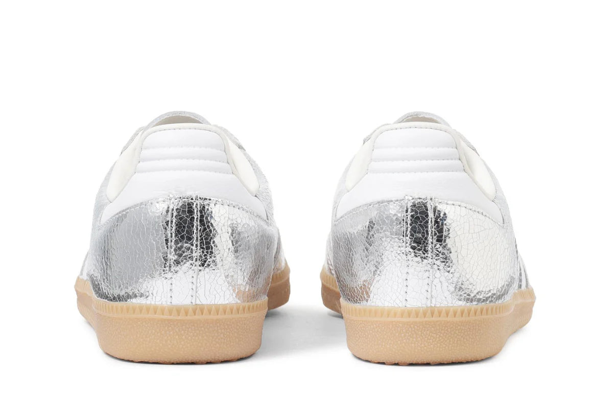 Adidas Samba OG Silver Metallic Cracked Leather Prateado (PRONTA ENTREGA)