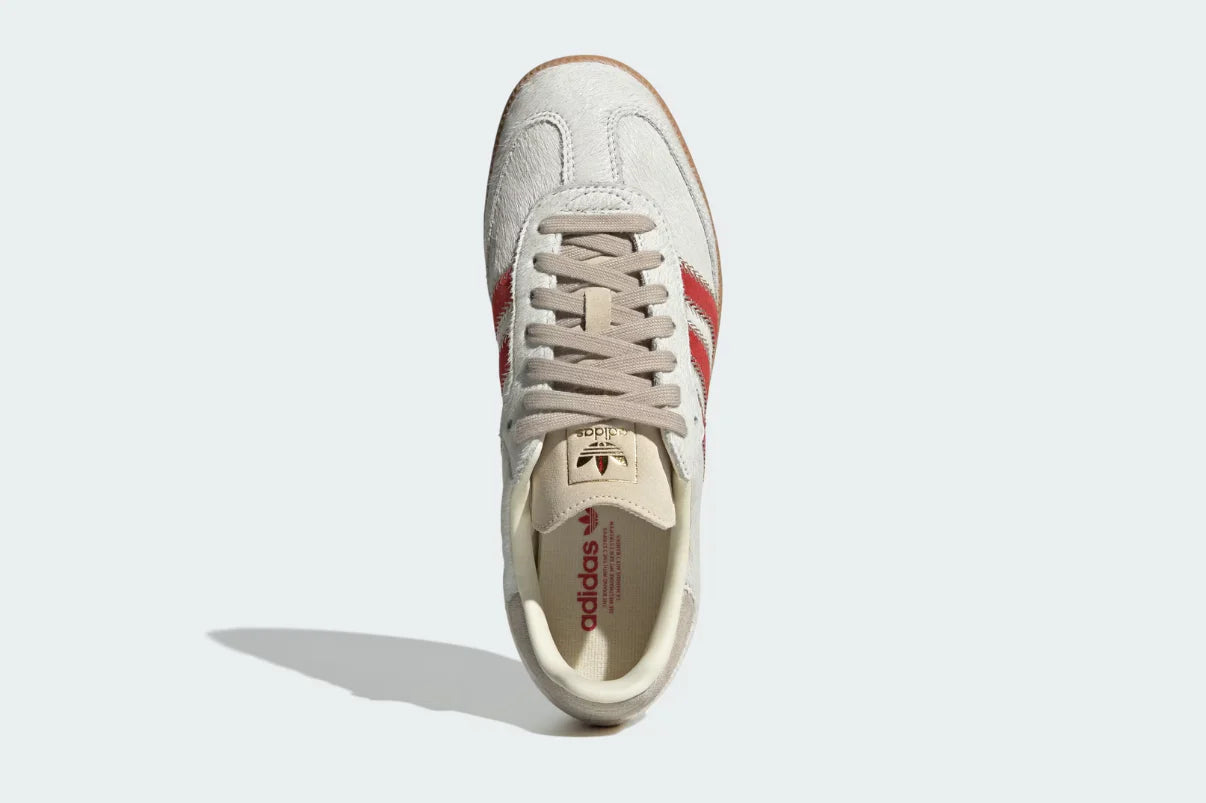 Adidas Samba OG Pony Hair Wonder Beige Better Scarlet