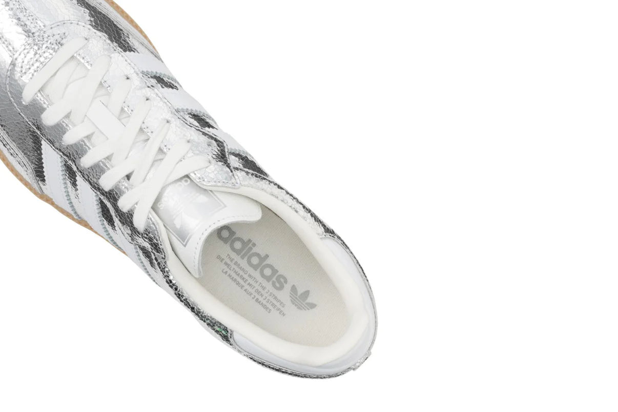 Adidas Samba OG Silver Metallic Cracked Leather Prateado (PRONTA ENTREGA)