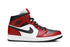 Air Jordan 1 Mid Chicago Black Toe Vermelho/Preto