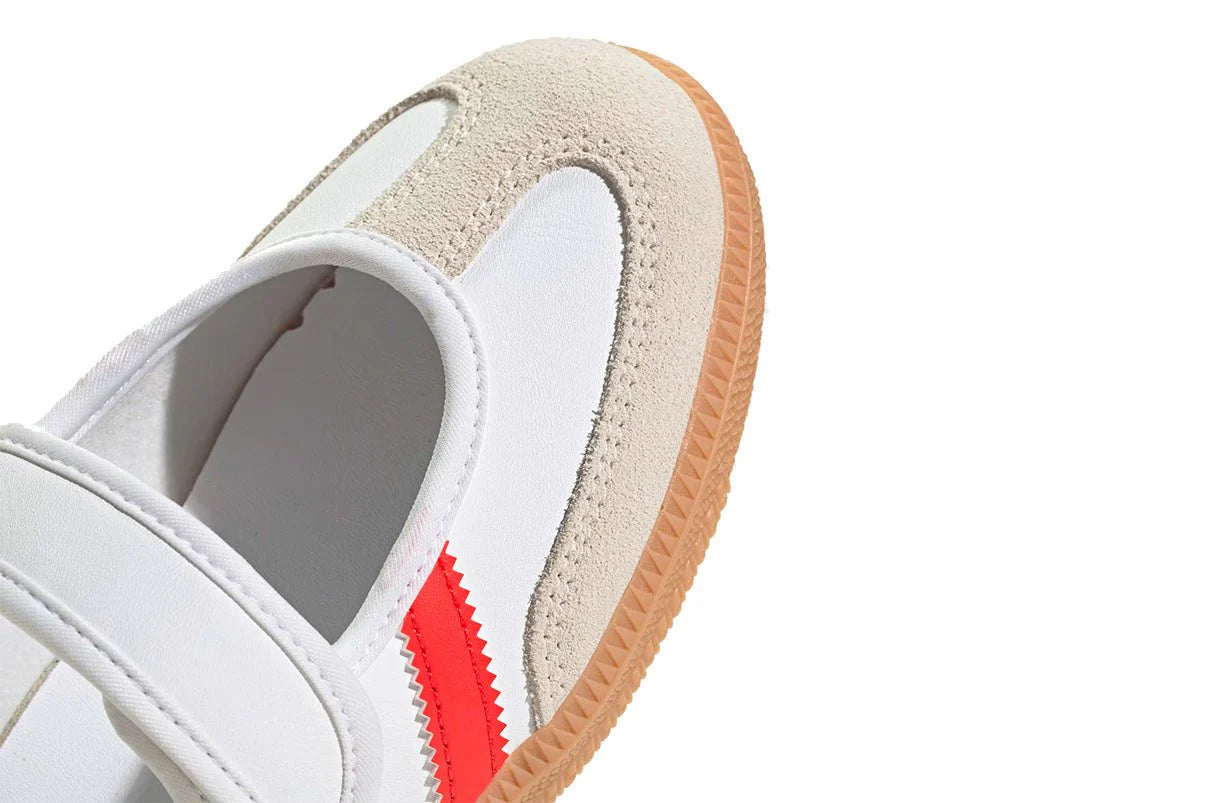 Adidas Samba Jane White Red Gum Branco