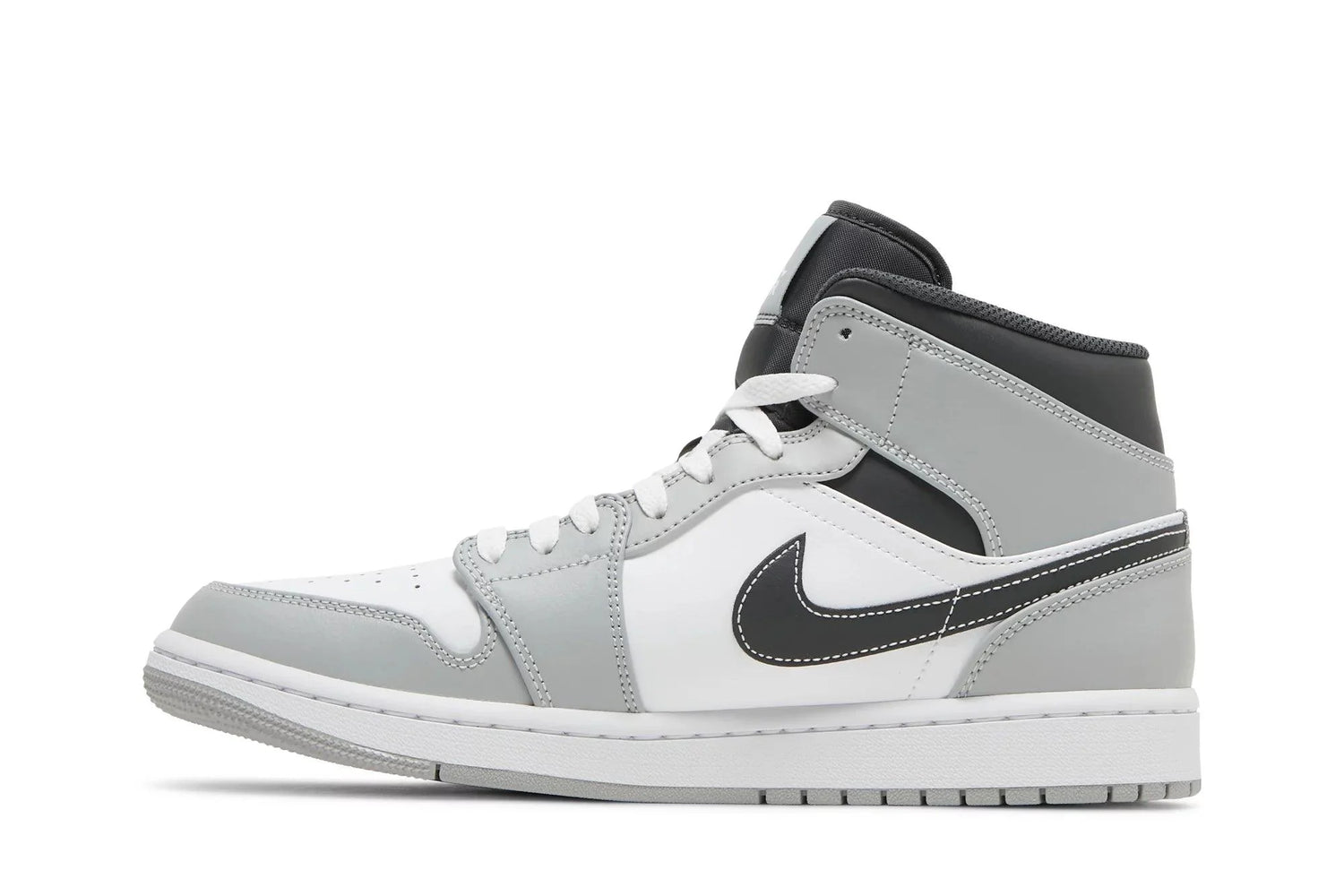 Air Jordan 1 Mid Light Smoke Grey Cinza