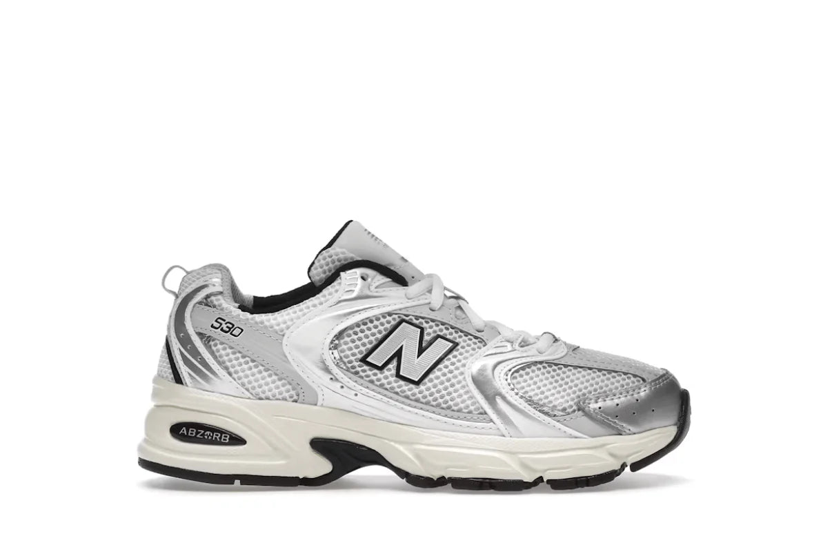 New Balance 530 Silver Cream Prateado – LOWBANK