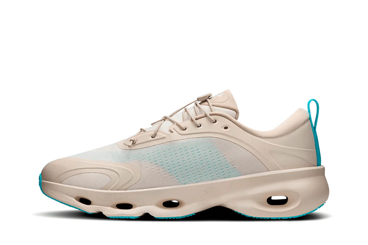On Running Cloudsolo Loewe Sand Turquoise Bege