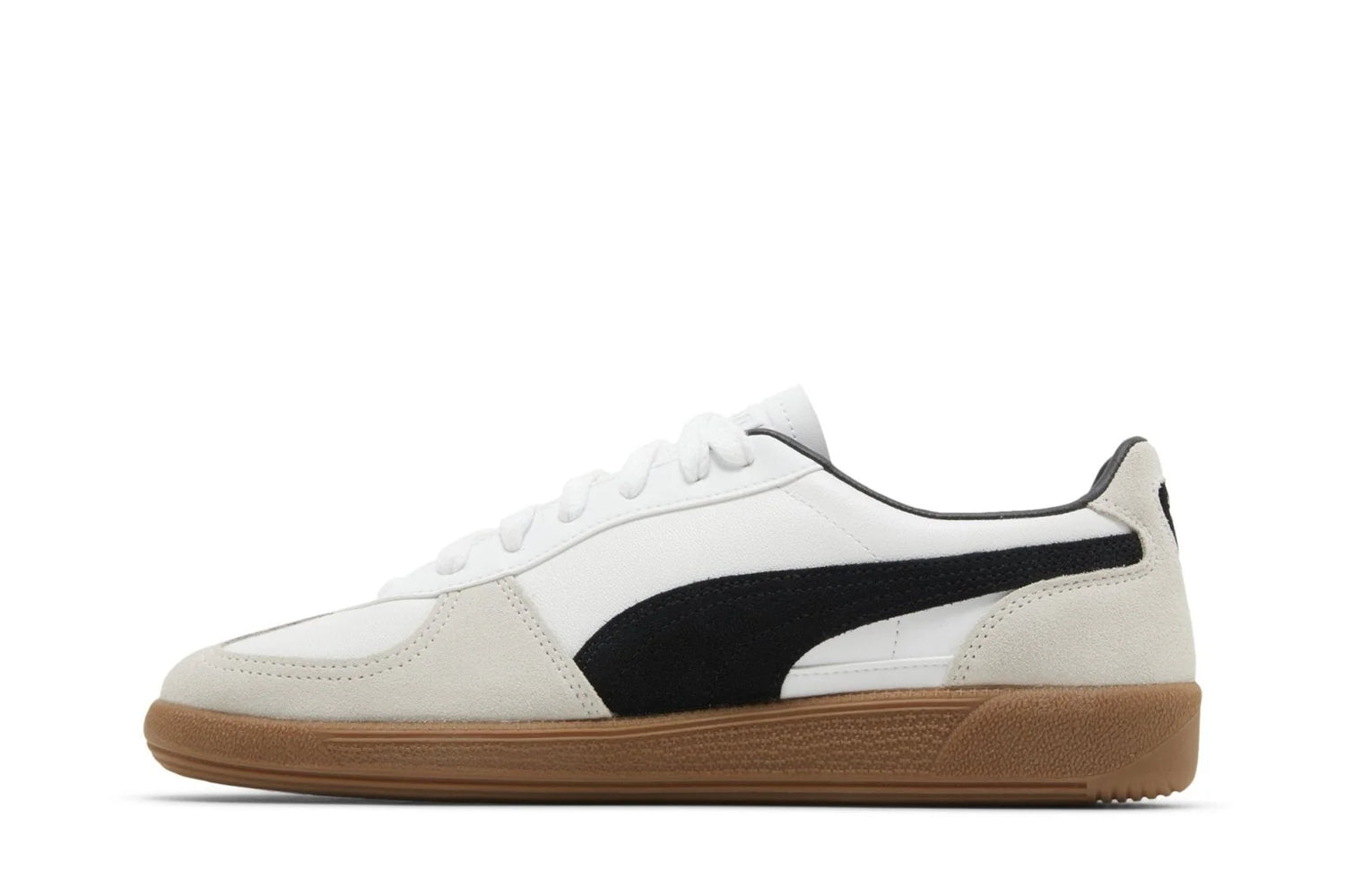 Puma Palermo Leather White Vapor Grey Gum Cinza