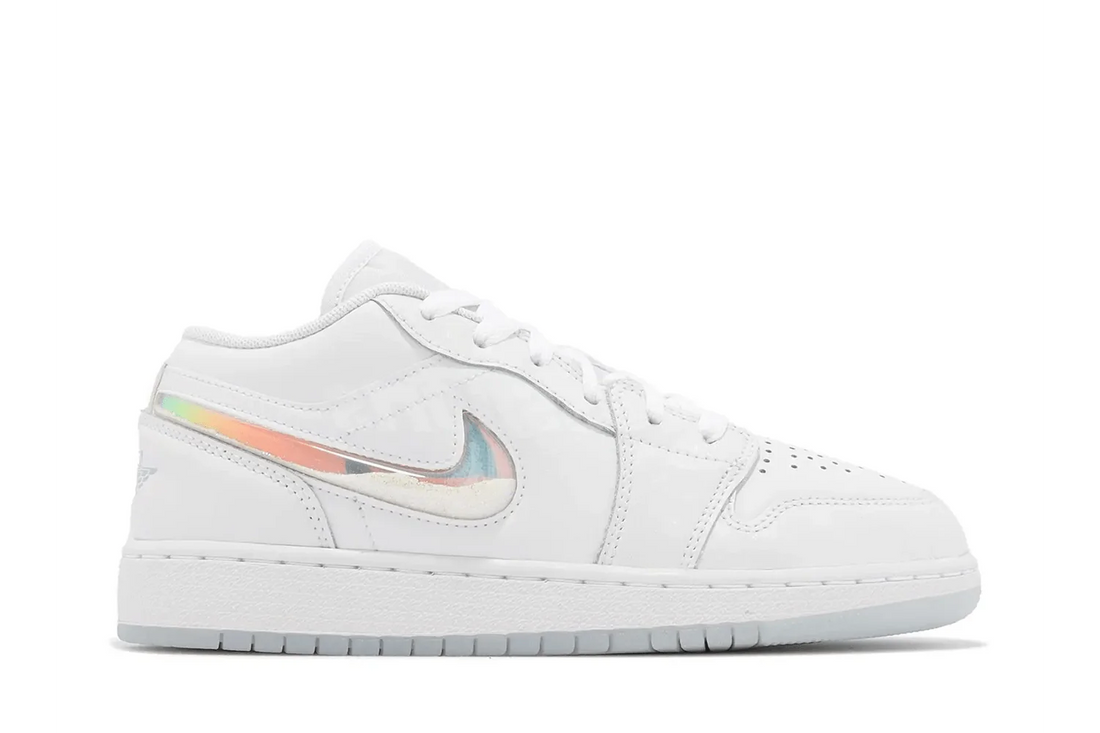 Air Jordan 1 Low Se &quot;Glitter Swoosh&quot; Branco