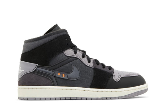 Air Jordan 1 Mid SE Craft Inside Out Black Preto