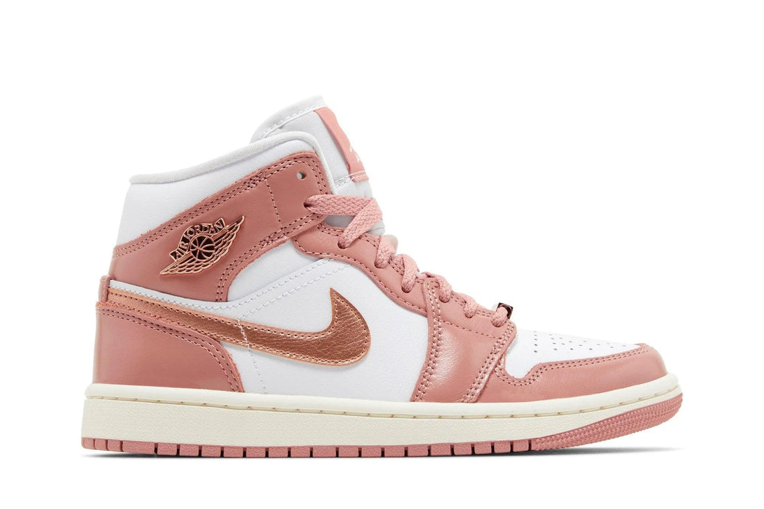 Air Jordan 1 Mid SE Red Stardust White Rosa