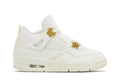 Air Jordan 4 Retro Metallic Gold Branco