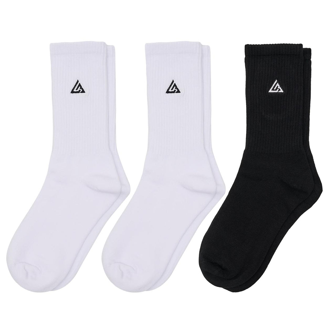 Meias Lowbank Essentials Branco & Preto (Pack com 3 Pares)