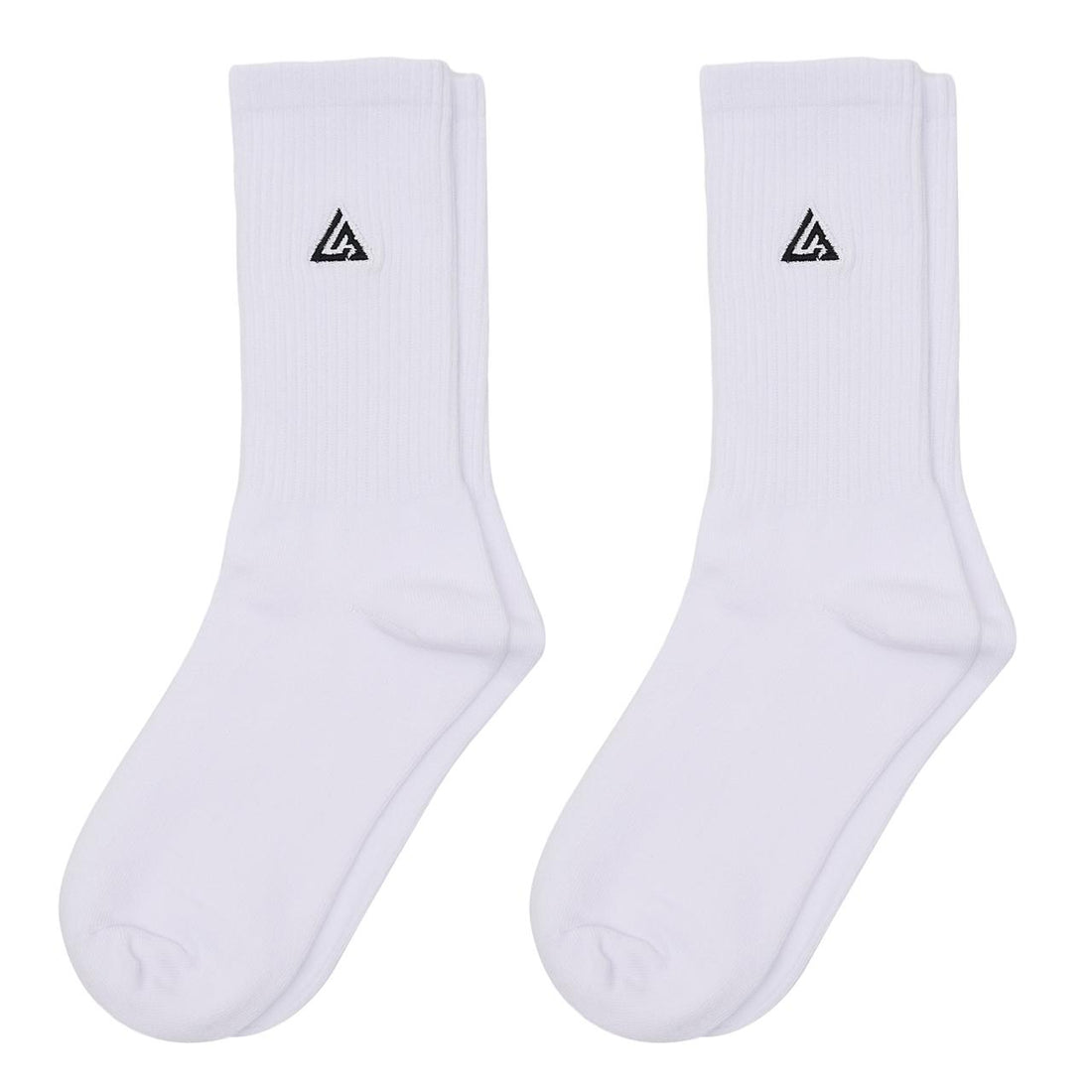 Meias Lowbank Essentials Branco com Logotipo Preto (Pack com 2 Pares)