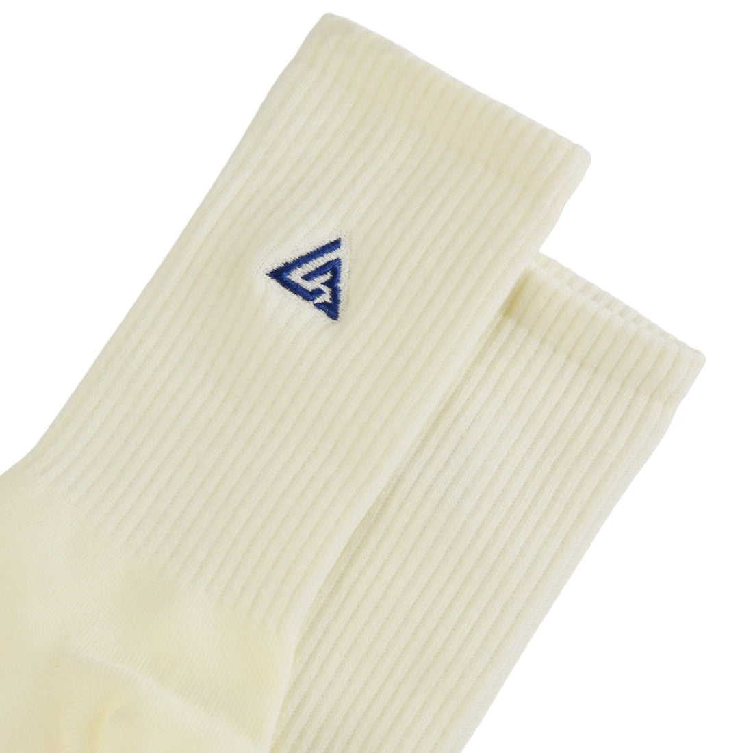 Meias Lowbank Essentials Off-White com Logotipo Azul (Pack com 2 Pares)