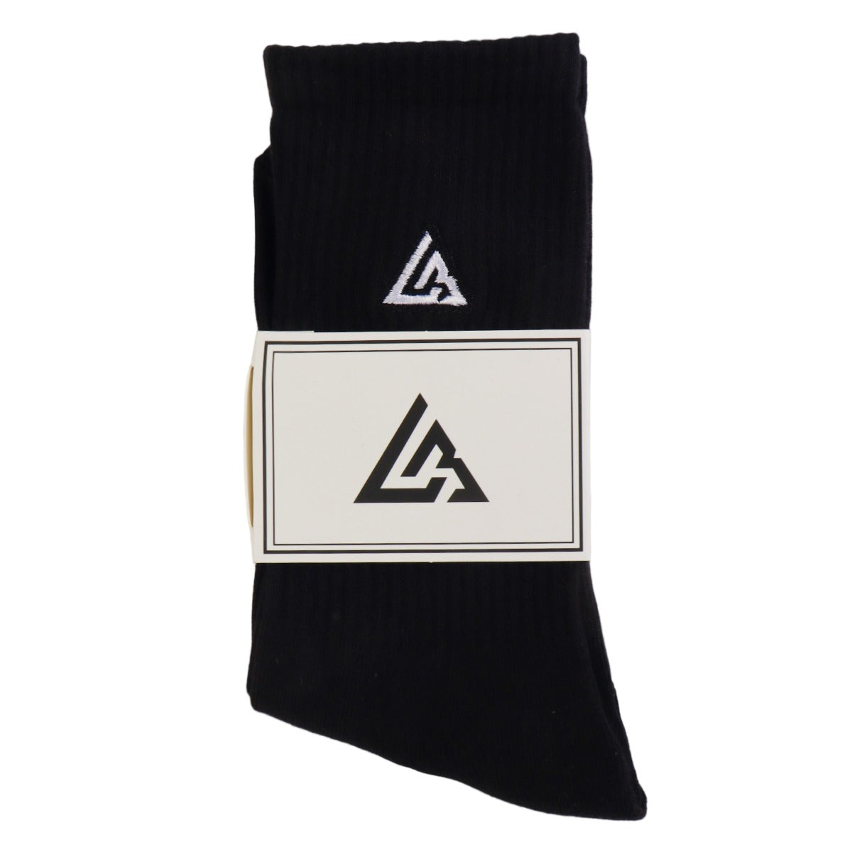 Meias Lowbank Essentials Preto com Logotipo Branco (Pack com 2 Pares)
