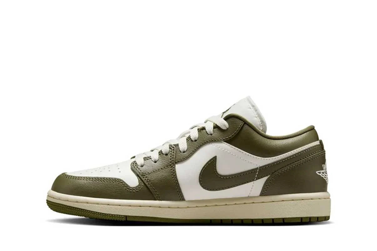 Air Jordan 1 Low Medium Olive Verde