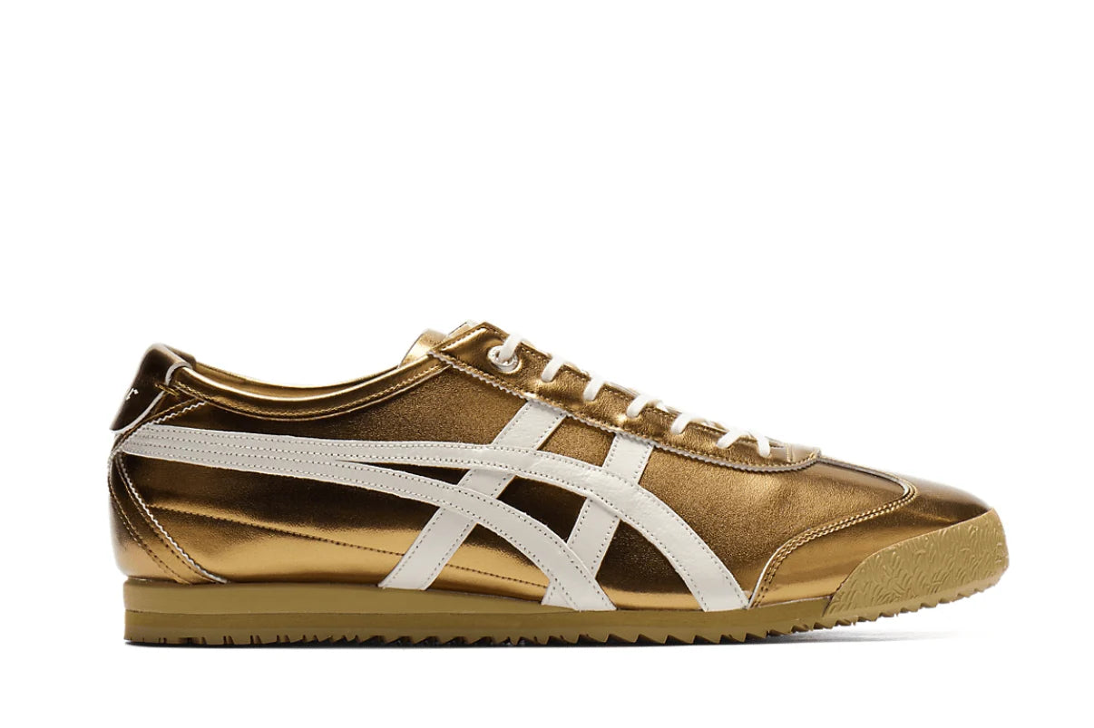 Onitsuka Tiger Mexico 66 SD Metallic Series Desert Camp Cream Dourado