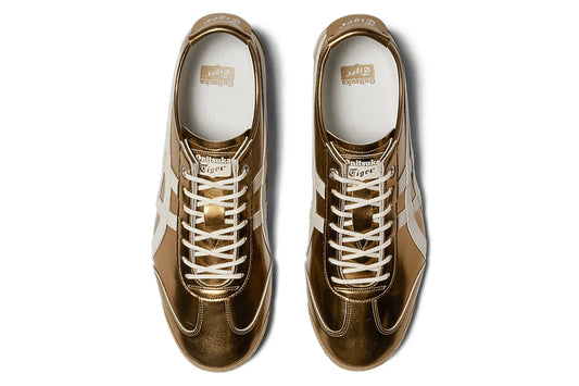 Onitsuka Tiger Mexico 66 SD Metallic Series Desert Camp Cream Dourado