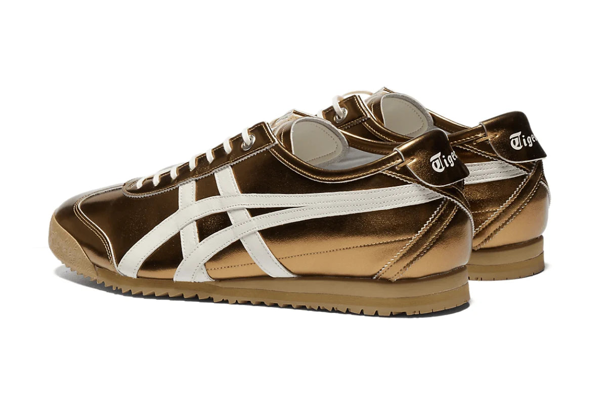 Onitsuka Tiger Mexico 66 SD Metallic Series Desert Camp Cream Dourado