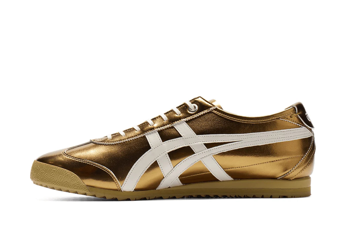Onitsuka Tiger Mexico 66 SD Metallic Series Desert Camp Cream Dourado