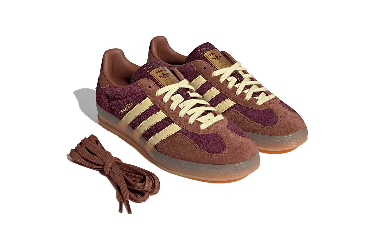 Adidas Gazelle Indoor Maroon Almost Yellow Marrom