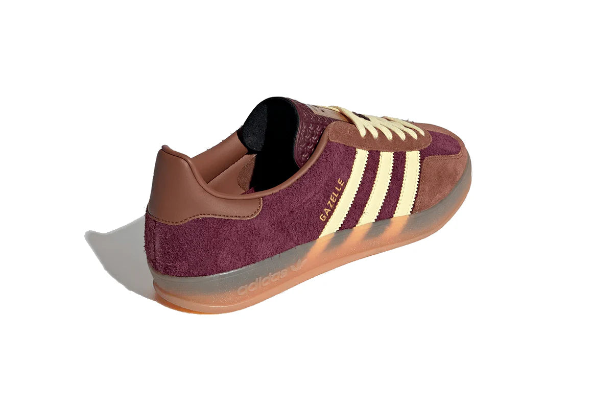 Adidas Gazelle Indoor Maroon Almost Yellow Marrom