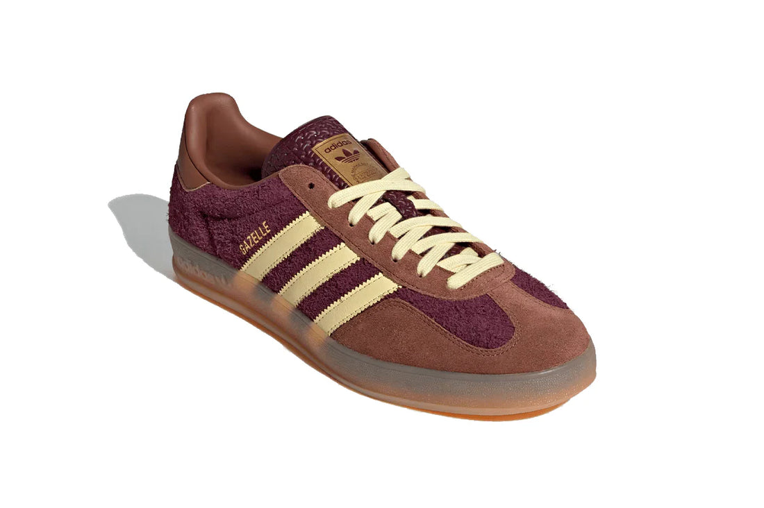 Adidas Gazelle Indoor Maroon Almost Yellow Marrom