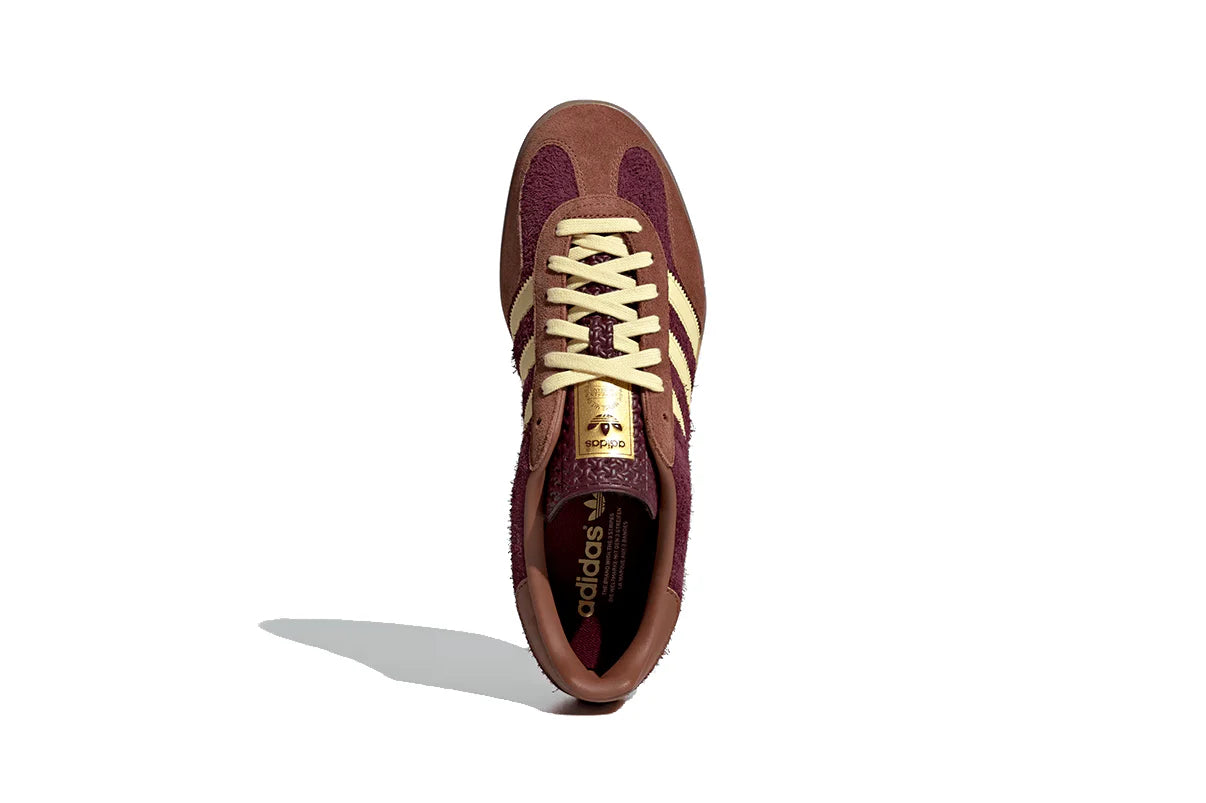 Adidas Gazelle Indoor Maroon Almost Yellow Marrom