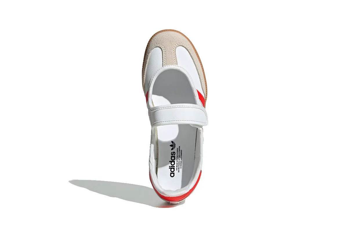 Adidas Samba Jane White Red Gum Branco