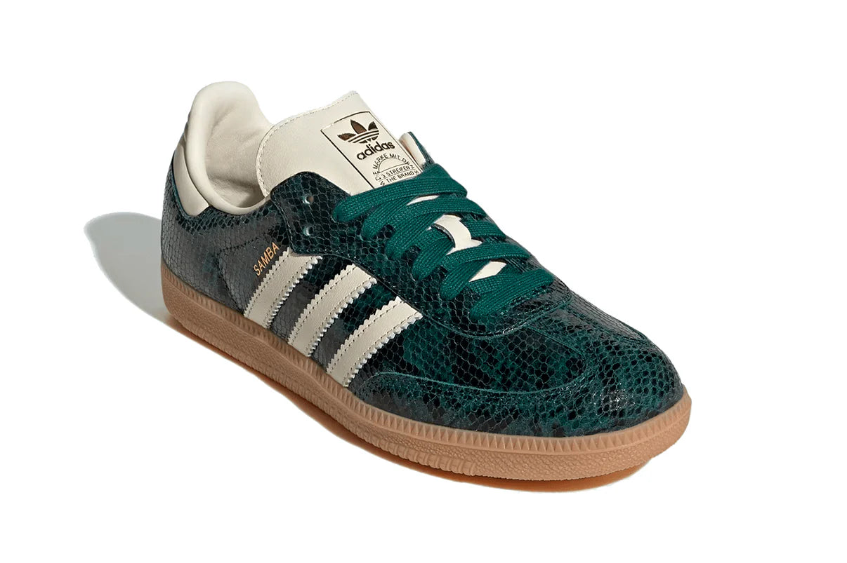 Adidas Samba OG Snakeskin Collegiate Green Verde – LOWBANK Adidas Samba OG Snakeskin Collegiate Green Verde – LOWBANK