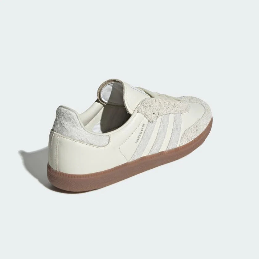 Adidas Samba Og x Naked Consortium Off White Crystal White Branco (PRONTA ENTREGA)