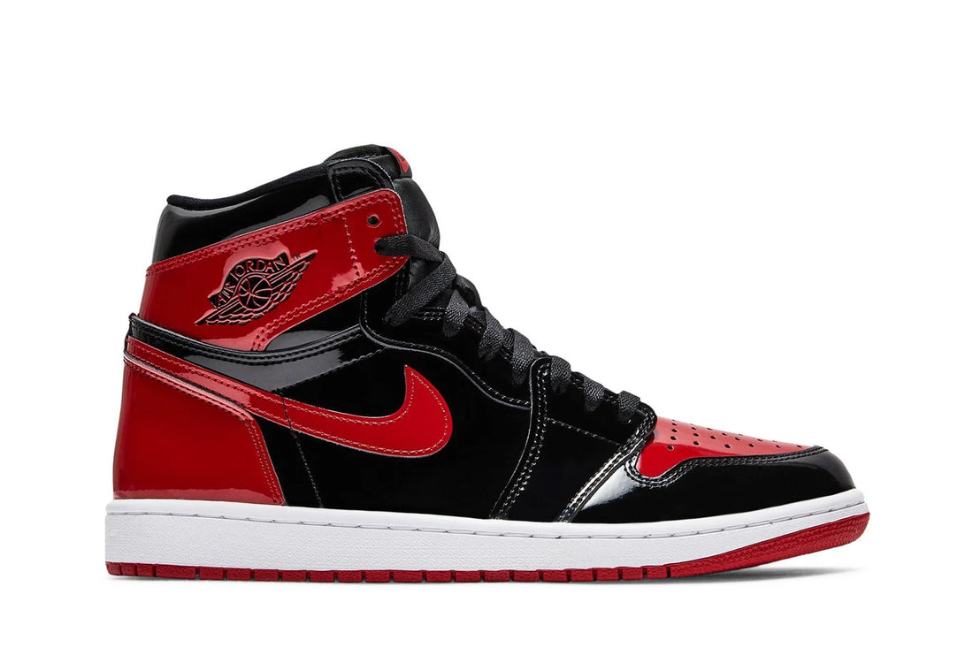 Air Jordan 1 High Patent Bred Vermelho