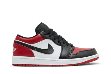 Air Jordan 1 Low Bred Toe Vermelho