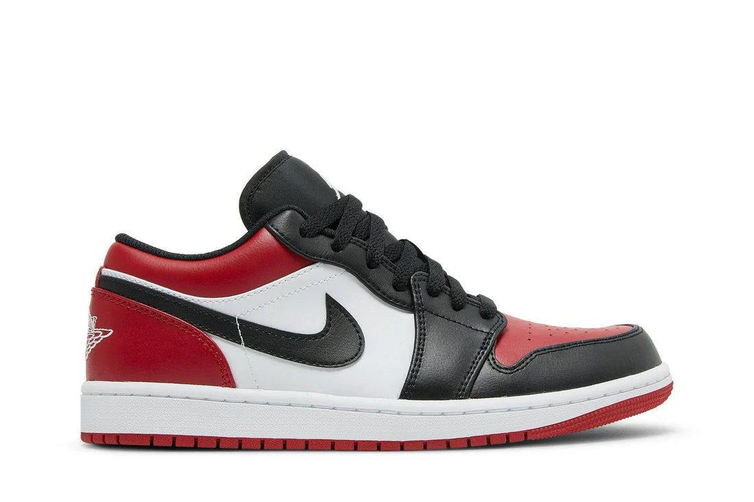 Air Jordan 1 Low Bred Toe Vermelho