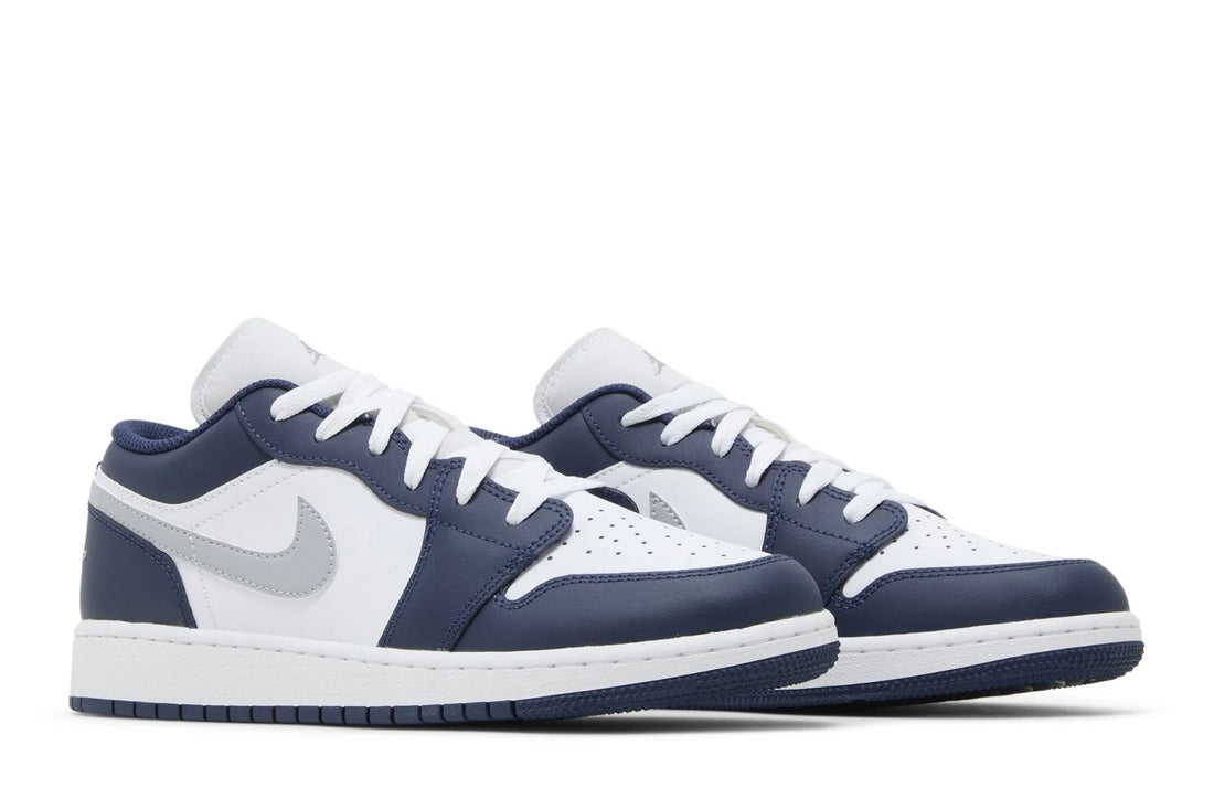Air Jordan 1 Low Midnight Navy Wolf Grey Azul Marinho