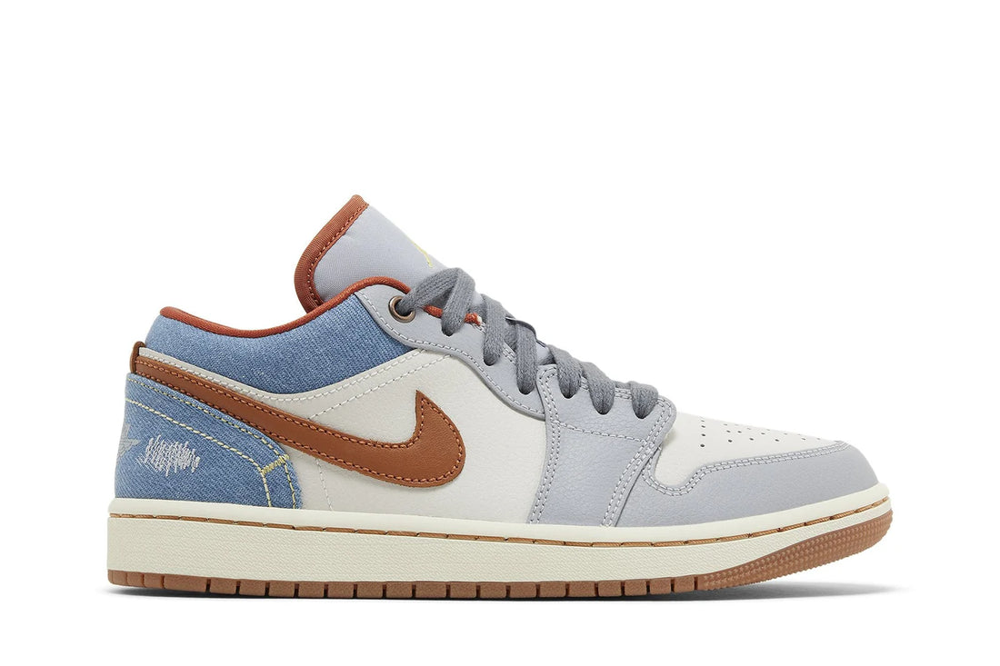 Air Jordan 1 Low Phantom Denim Cinza