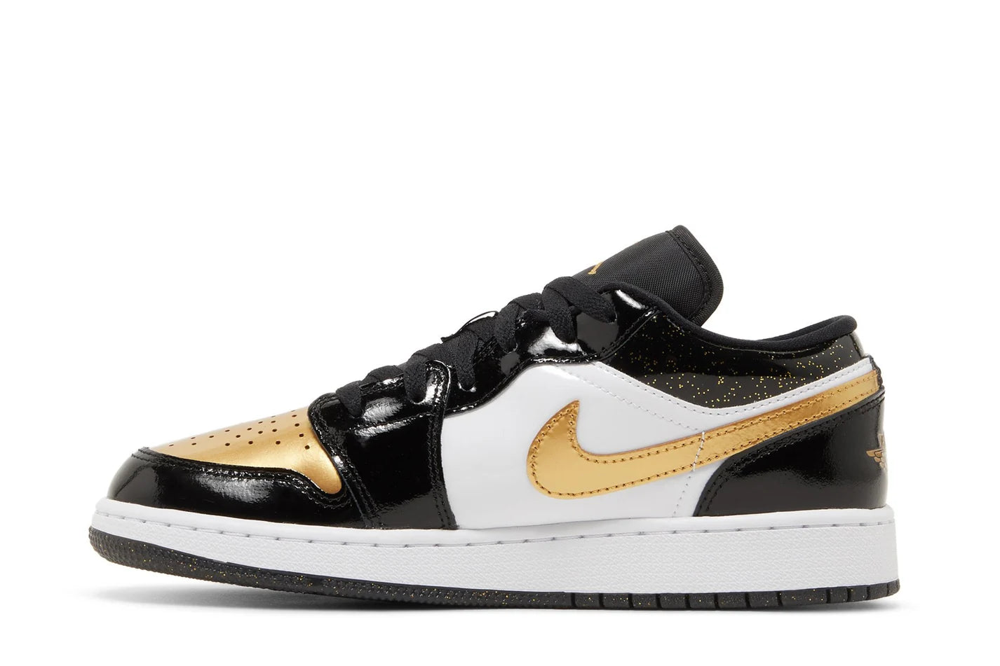 Air Jordan 1 Low SE Gs "Gold Toe" Preto