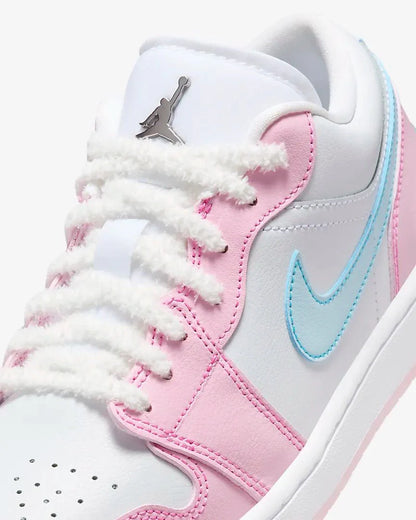 Air Jordan 1 Low Se Paw Print Pink Foam Rosa