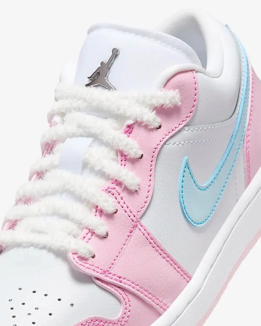 Air Jordan 1 Low Se Paw Print Pink Foam Rosa
