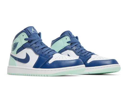 Air Jordan 1 Mid Aqua Blue Tint Verde
