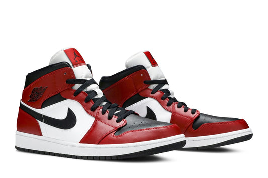 Air Jordan 1 Mid Chicago Black Toe Vermelho/Preto