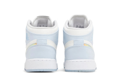 Air Jordan 1 Mid Glitter Swoosh Azul