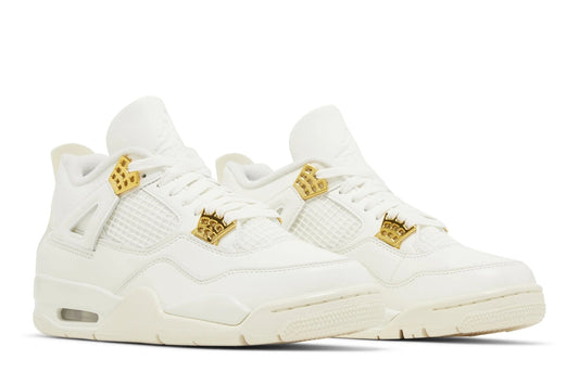 Air Jordan 4 Retro Metallic Gold Branco