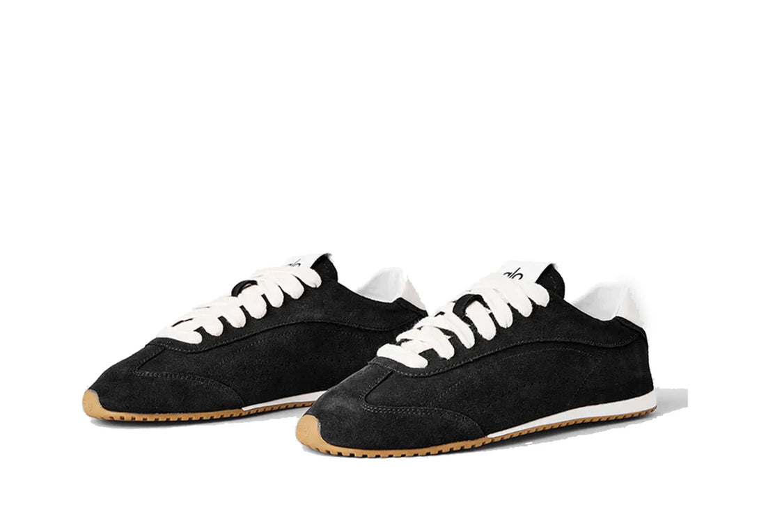 Alo Yoga, Alo Sunset Sneaker, Black sneaker, minimalismo, athleisure, conforto premium, street clean, tonal black, sneaker contemporâneo, Lowbank Shoes