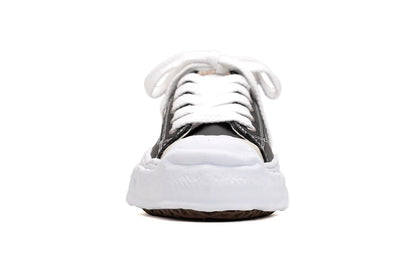 Maison Mihara Yasuhiro &quot;Hank&quot; OG Sole Leather Low-top Preto/Branco