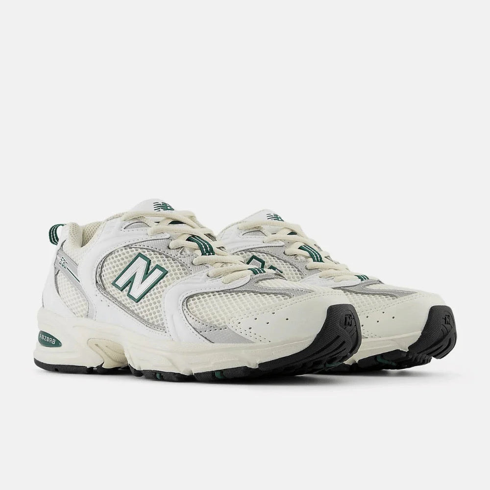 New Balance 530 Sea Salt White Marsh Green Branco