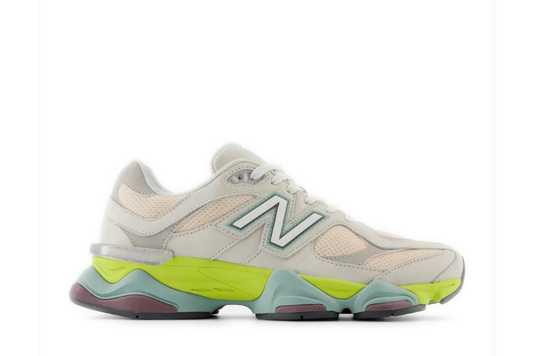 New Balance 9060 Moonbeam Vintage Rose Lime Colorido