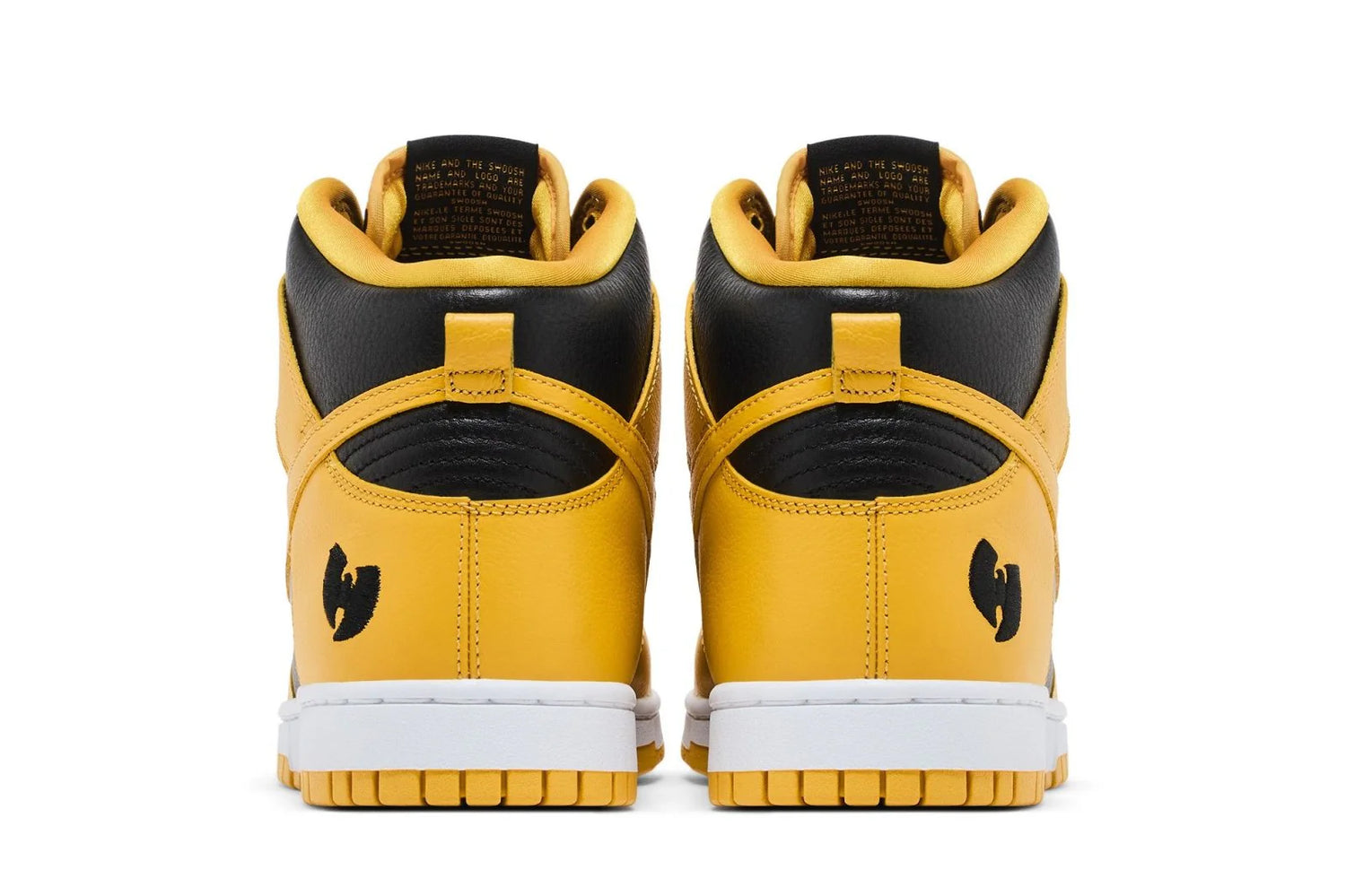 Nike Dunk High x Wu Tang Clan Black and Pollen Amarelo