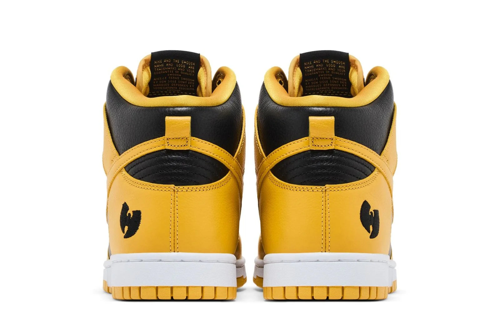 Nike Dunk High x Wu Tang Clan Black and Pollen Amarelo