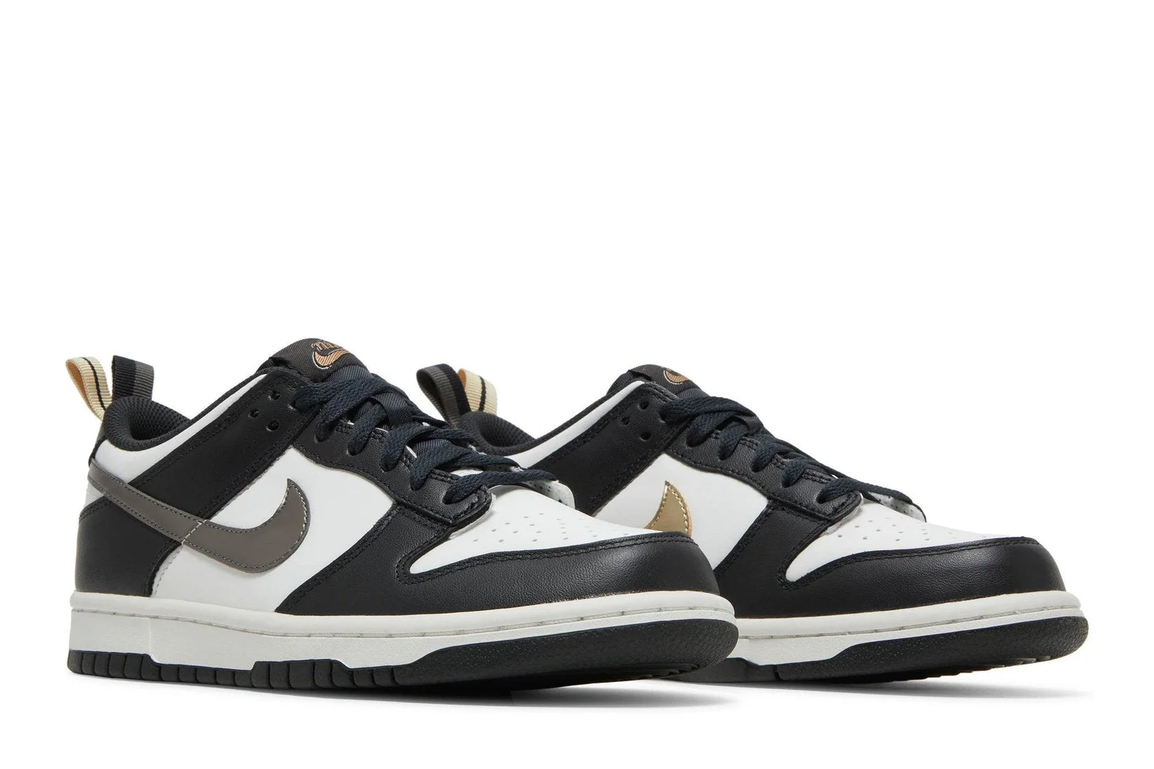 Nike Dunk Low GS Black/White Metallic Preto