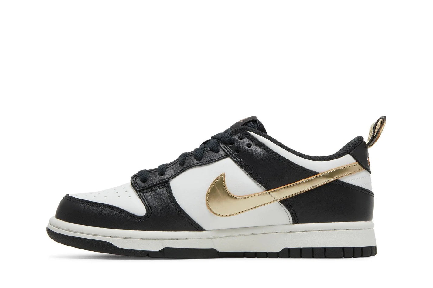 Nike Dunk Low GS Black/White Metallic Preto