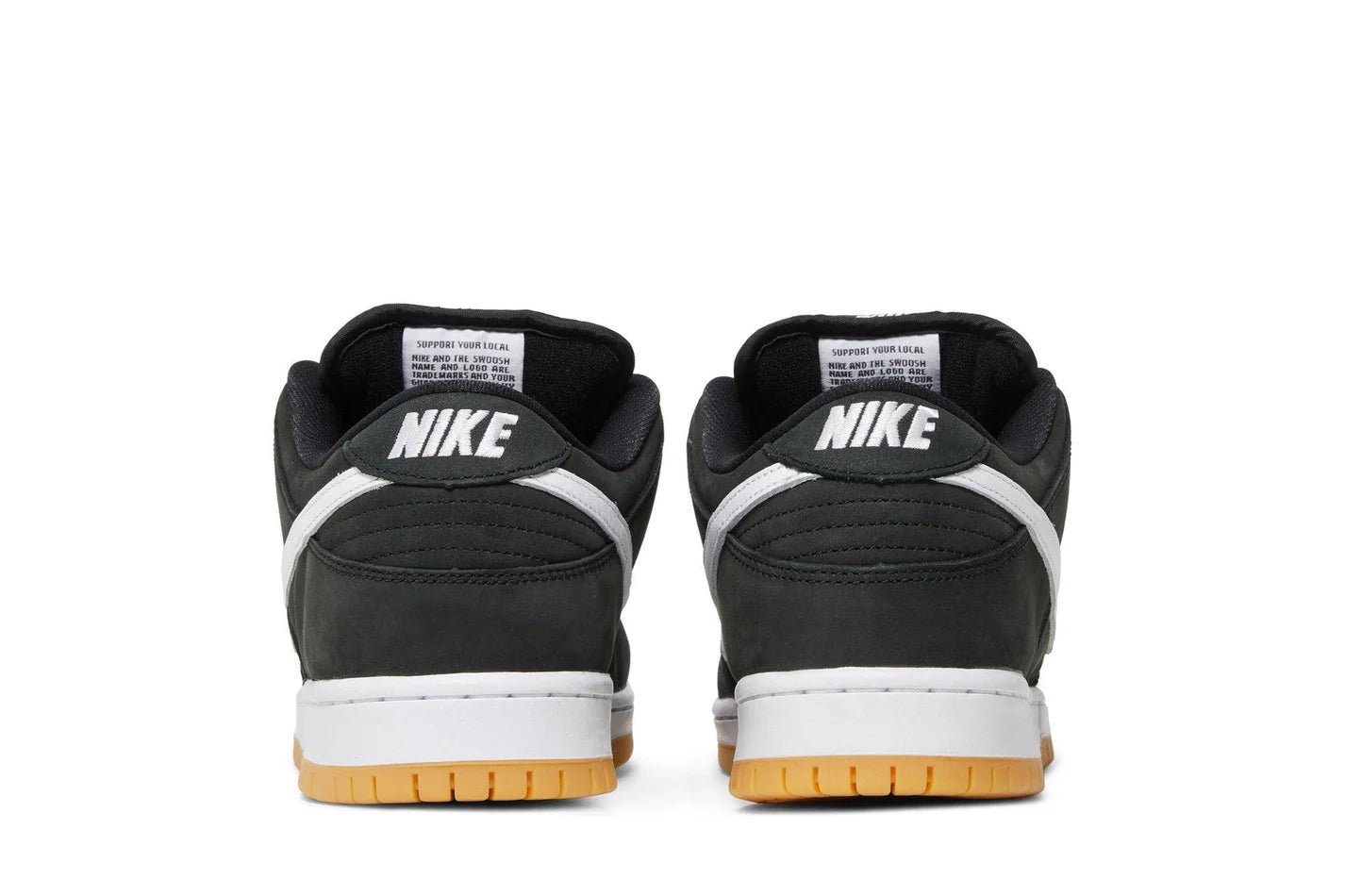 Nike SB Dunk Low Pro ISO Black Gum Preto